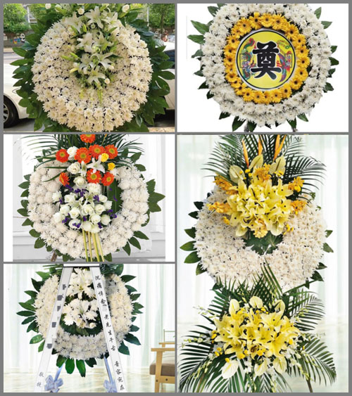 河南南阳镇平县张林镇白庙村花圈速递